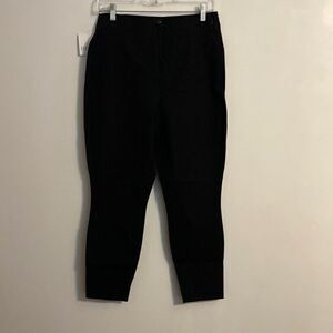 Gap Black pants high waist, side zip, size 10P